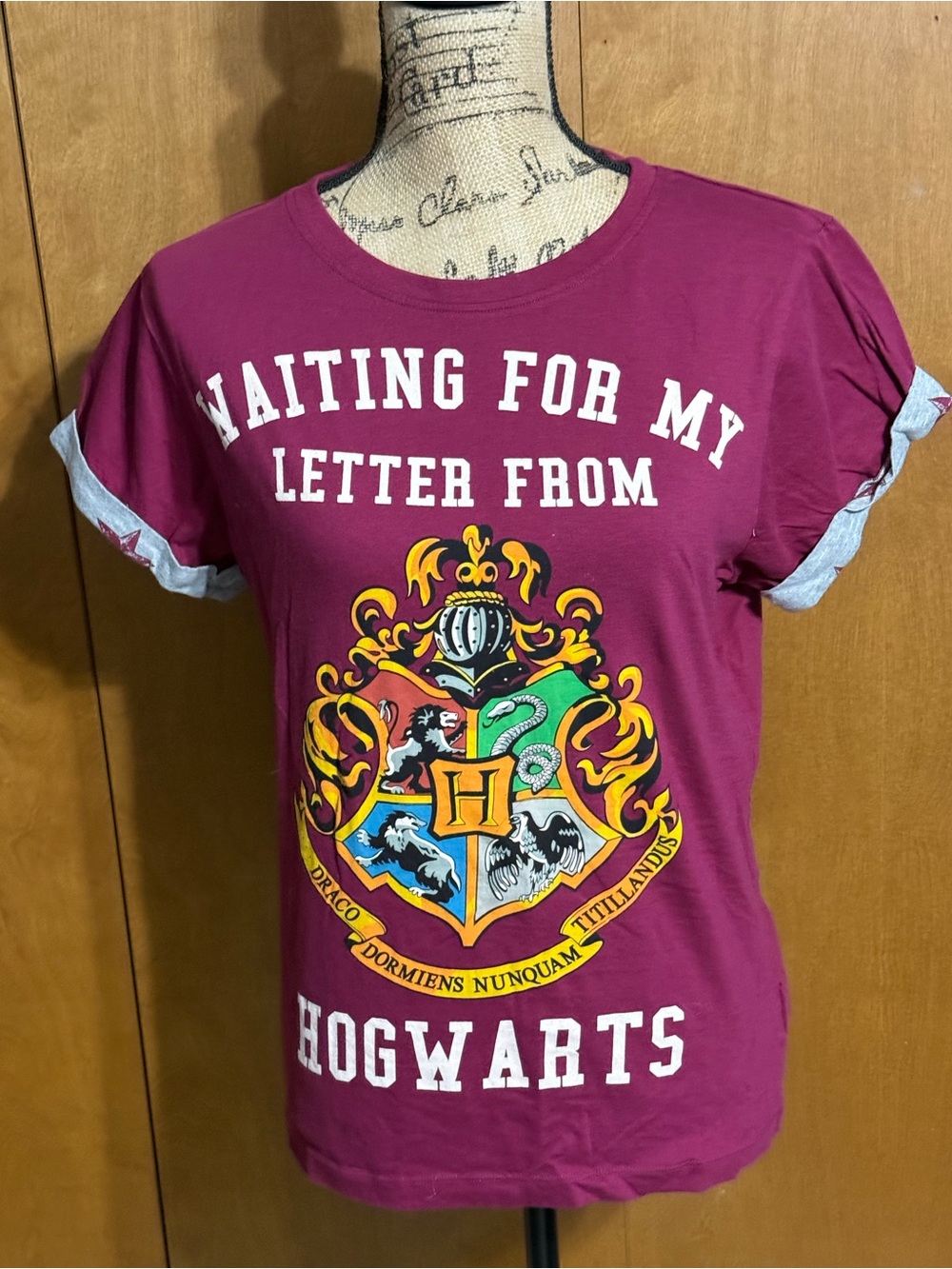 Hogwarts Burgundy 'Waiting For My Letter From Hogwarts' T-Shirt